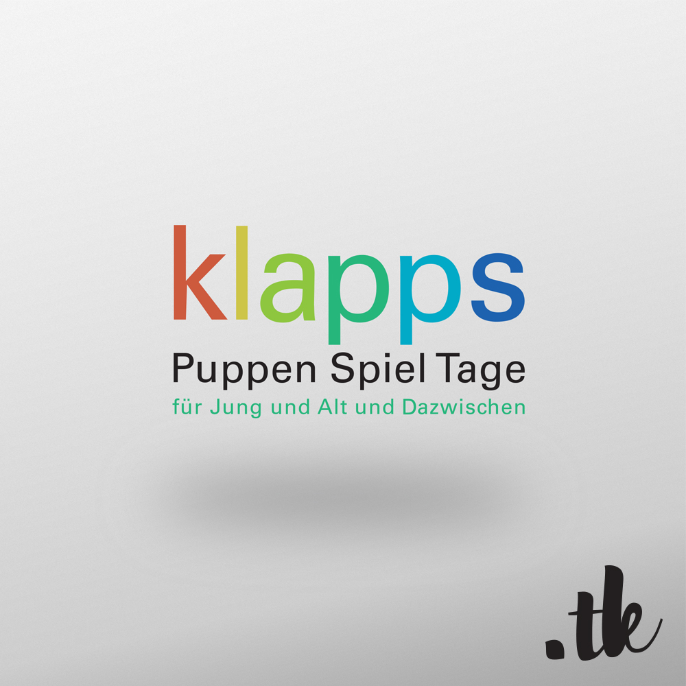 klapps puppenspieltage, Augsburger puppenkiste, logo design, branding by tanja kaiser